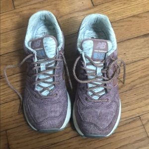 Pink/rose gold sneakers